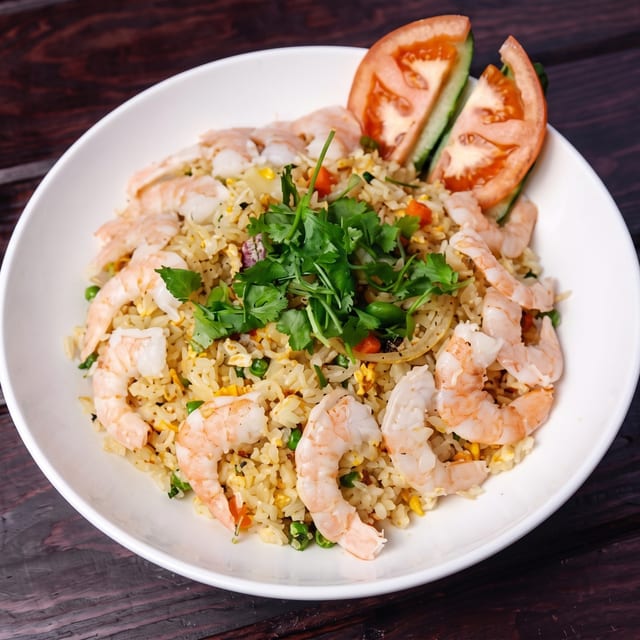Com Chien Tom/Fried Rice W/ Shrimp.