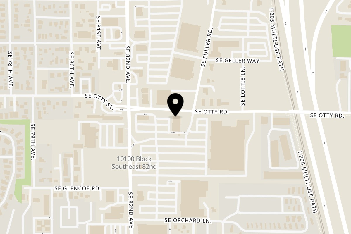 Map showing the location of Phở Gabo Happy Valley on 9960 SE 82nd Ave in Happy Valley